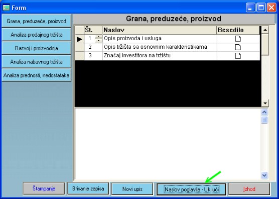 Softver Investicioni elaborat