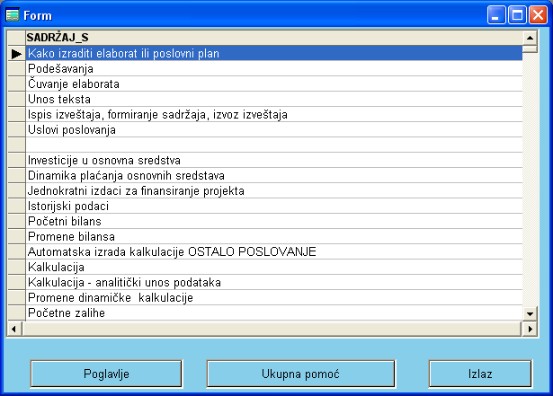 Softver Investicioni elaborat