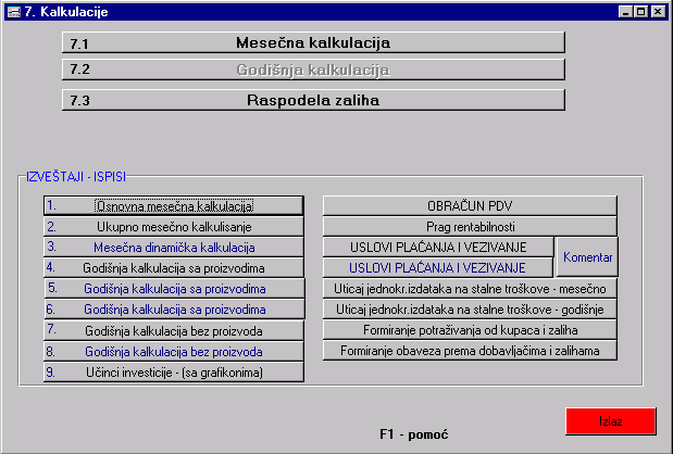 Softver Investicioni elaborat