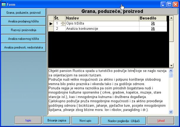 Elaborat: program za izradu poslovnih planova i investicijskih elaborata
