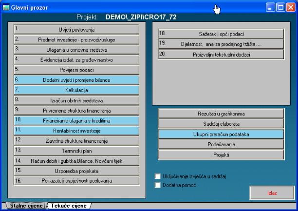 Elaborat :: program za izradu poslovnih planova i investicijskih elaborata